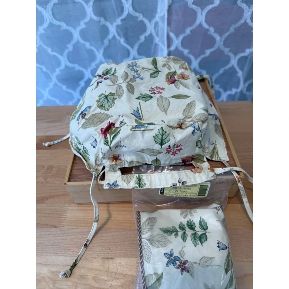 Longaberger Botanical Fields Basket Liner Set Small Serving Sort & Store TV Time